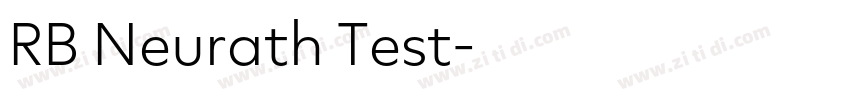 RB Neurath Test字体转换